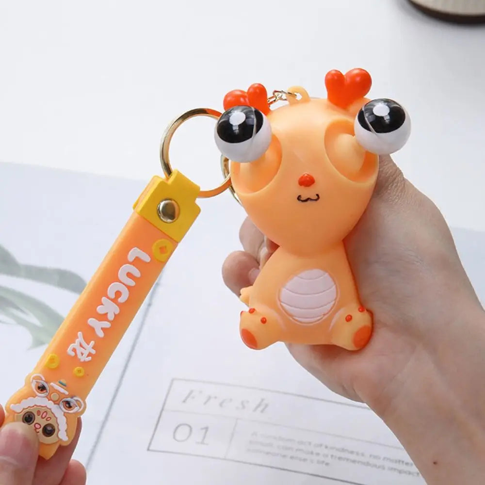 Exploding Critters Keychain Animal Sensory Toys | Stress Relief for Adults