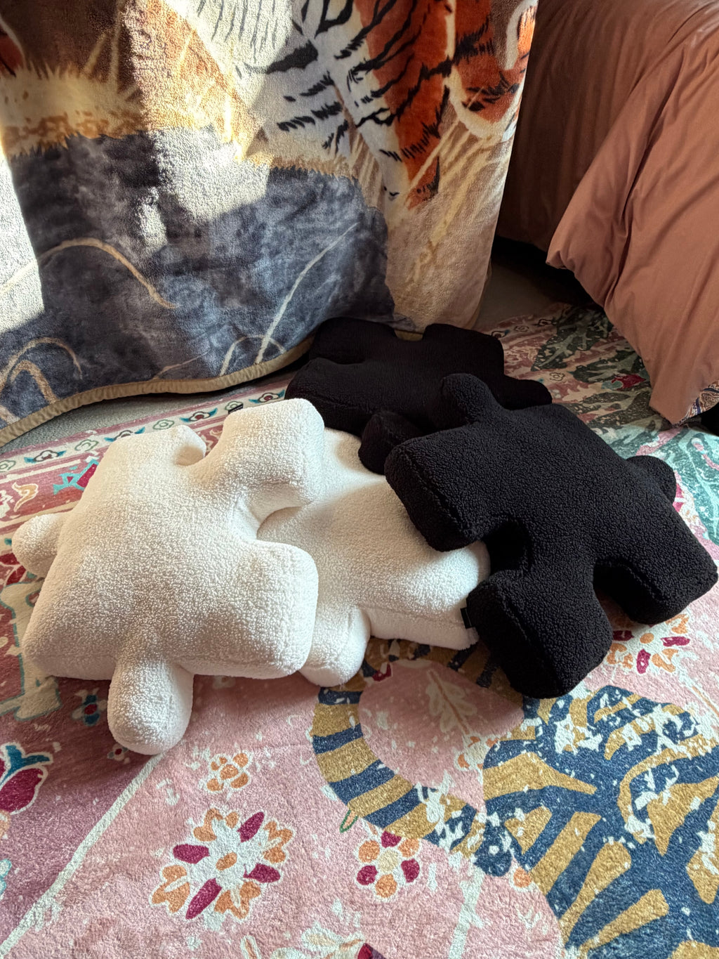 Customized 100% Cotton Puzzle Pillow Cushions