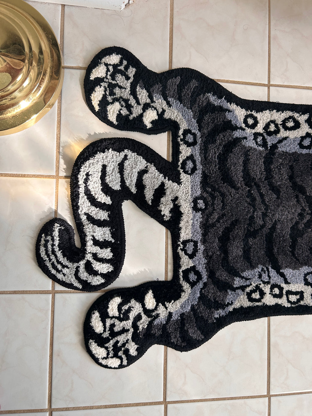 Plush Tiger Rug for Bathroom, Bedroom, Living Room | Tibetan Tiger Rug 60CM X 100CM
