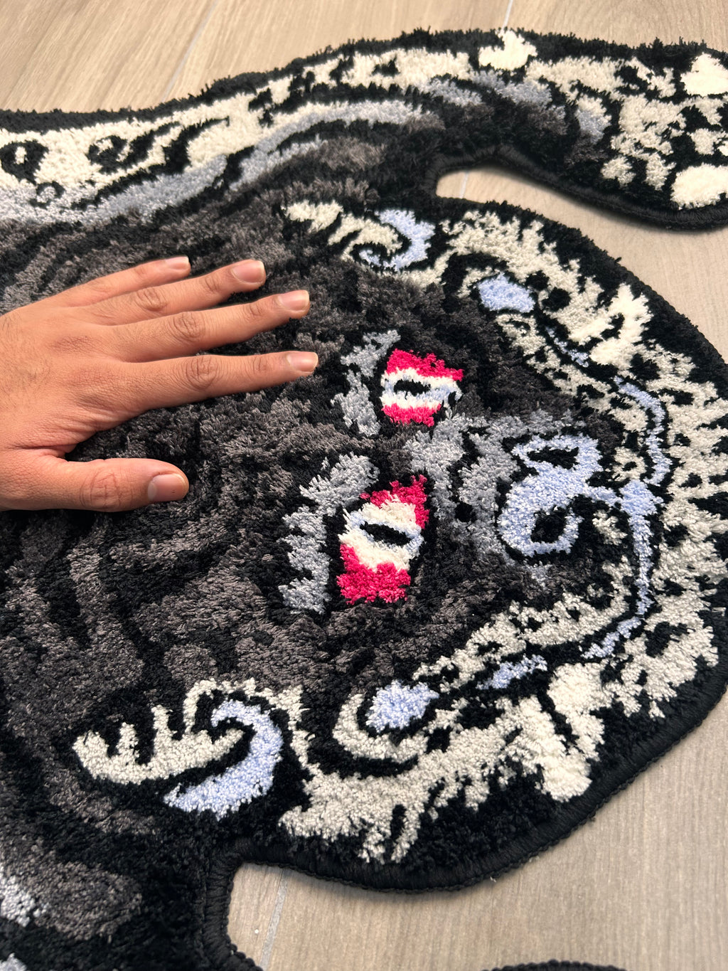 Plush Tiger Rug for Bathroom, Bedroom, Living Room | Tibetan Tiger Rug 60CM X 100CM