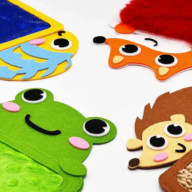 Multi-functional Animal Sensory Pads, Montessori Sensory Toys for