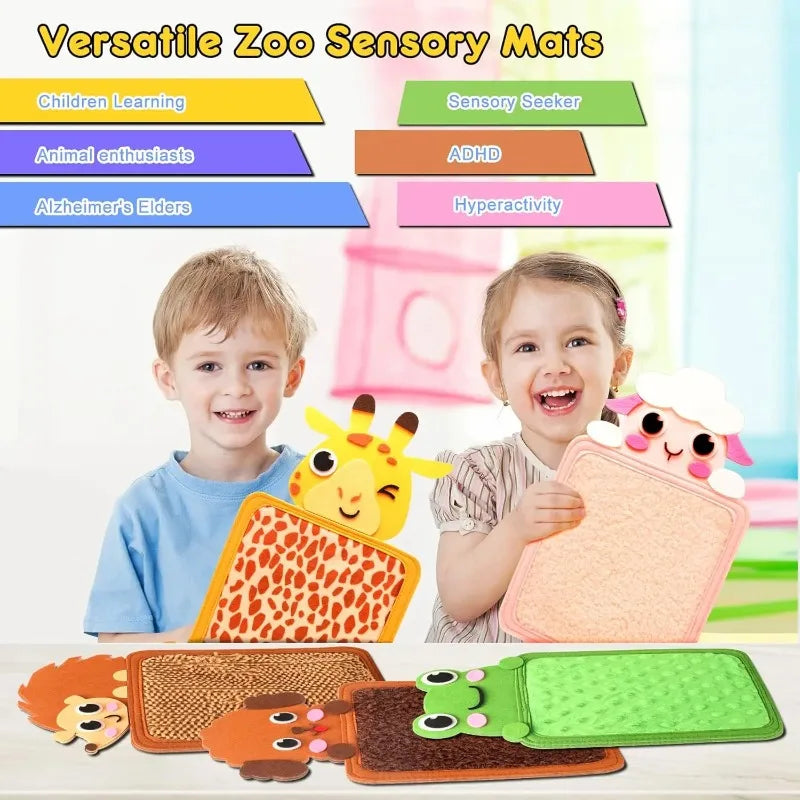 Multi-functional Animal Sensory Pads, Montessori Sensory Toys for