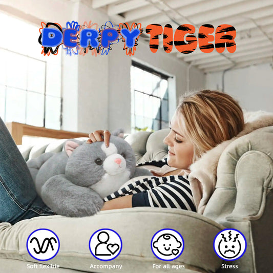 High Quality 3.3 lb Weighted Red Panda / Kitty Plush for Adult Gifts